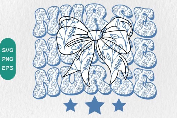 The Blue Coquette Bow Nurse: A Chinoiserie Charm for Embroidery